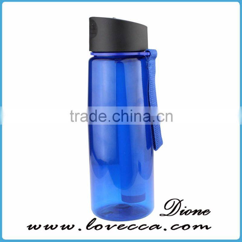 Camping&Hiking Bottle BPA free water purified bottle with UF membrane and activated carbon filter