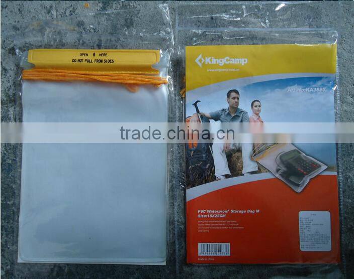 PCV waterproof bag for mobile phone