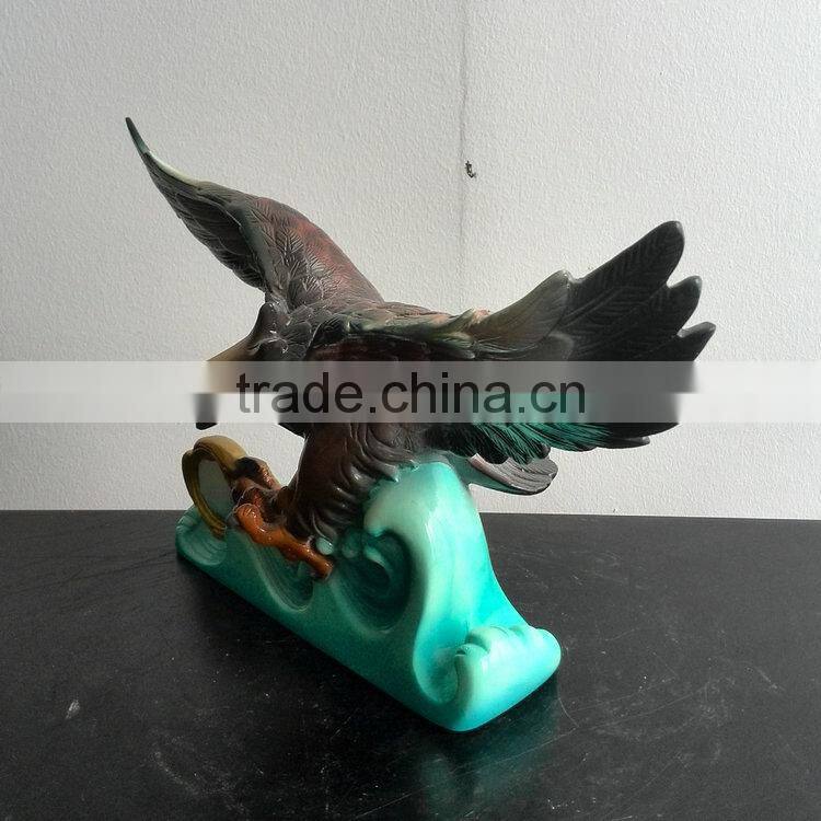 Resin eagle figurine