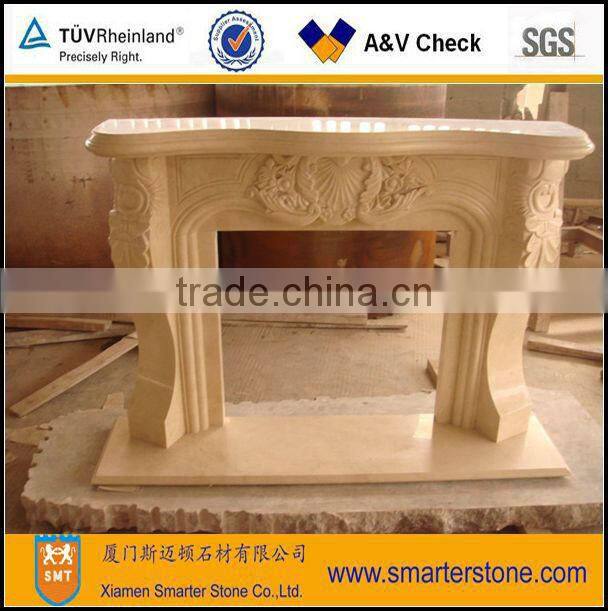 White Marble Fire Place