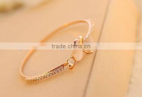 Wholesale stainless steel bracelet opals bangle bracelet