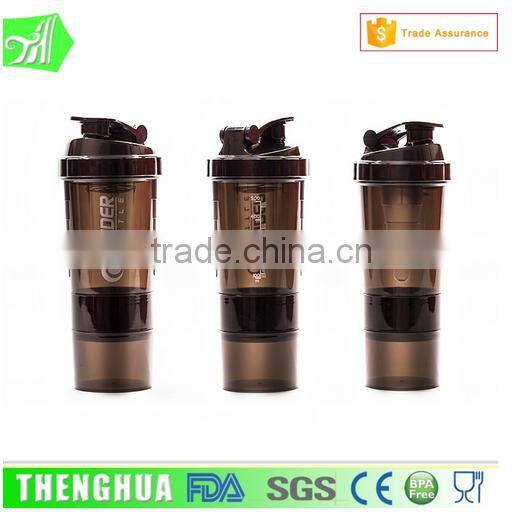 BPA free A6 bottle sport bottle shaker custom wholesale