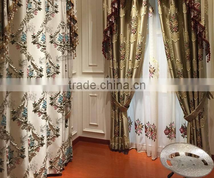 M896 momoda luxury home decorations french full set curtain with sheers and valance arab curtain