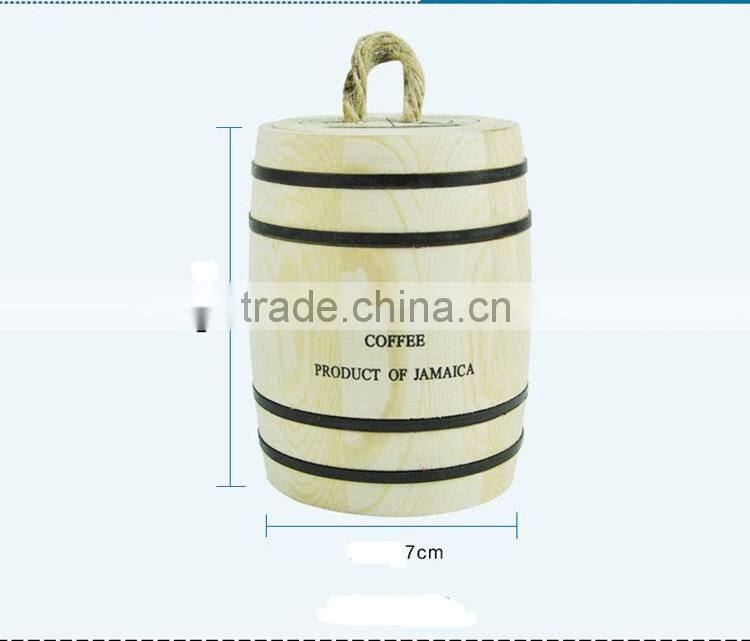 pine wood Coffee Bean Packaging Wood Barrel
