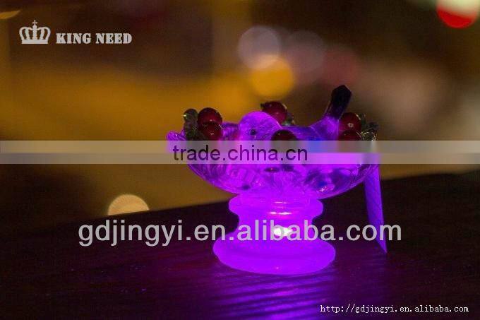 buautiful acrylic table decoration with LED for hummingbird