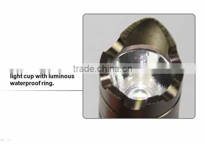 Powerful Outdoor Camping LED Flashlight Rechargeable Aerospace Alluminium Alloy Flashlight Warning Light Working Light