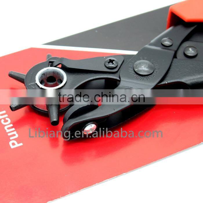 Revolving Carbon Steel Leather Punch Pliers