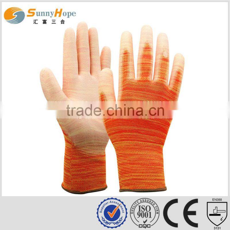 sunnyhope Polyurethane palm coated work gloves