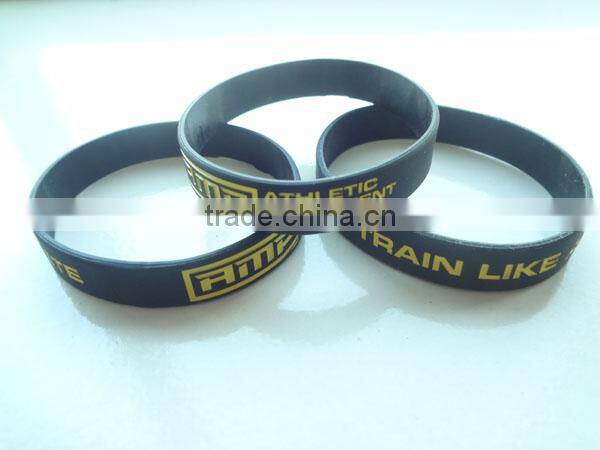 eco-friendly inkfilled raise money silicone band