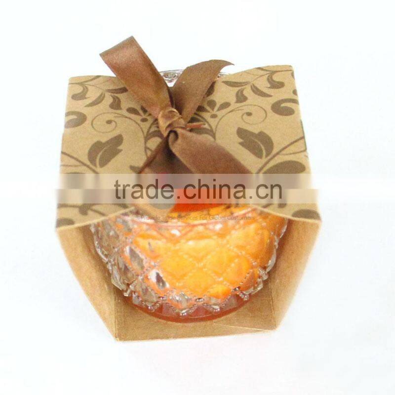 Creative gift orange wax candle hold