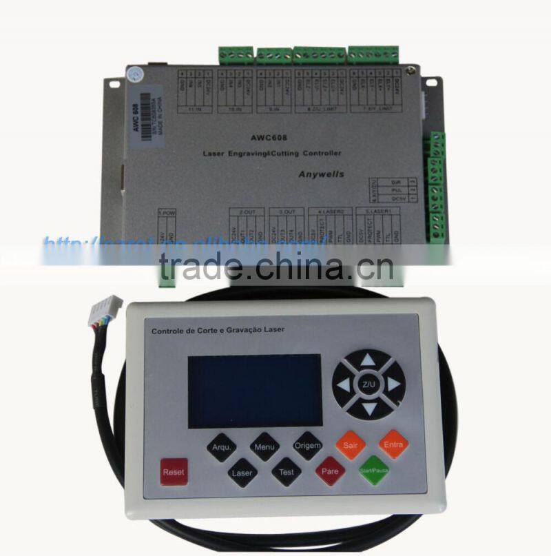 Anywell AWC608 co2 laser cutting machine controller