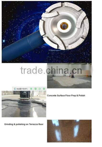 92mm flower type segment diamond grinding wheel abrasive polishing disc for concrete granite marble double cup wheel