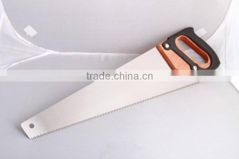 14" hand saw with wooden handle