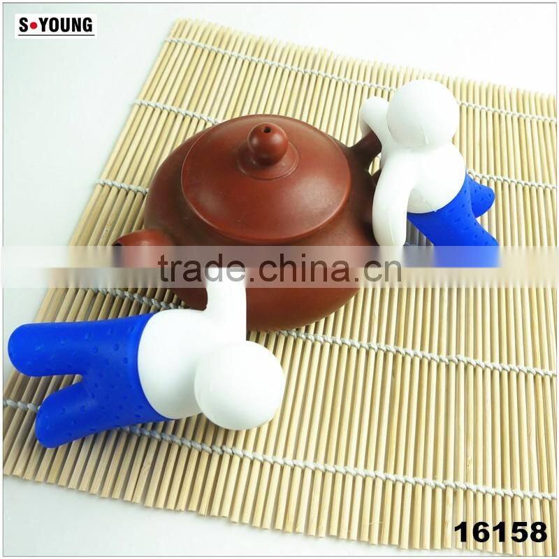 16158 Unique Cute Tea Strainer Silicone Tea Infuser Filter Teapot Teabags for Tea & Coffee Drinkware