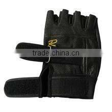 Leather glove half finger leather driving gloves