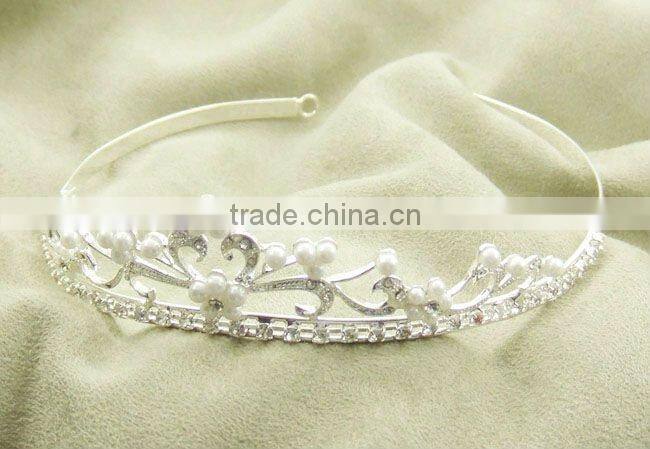 Fashion Pearl Rhinestone Hair Products Bridal Headband