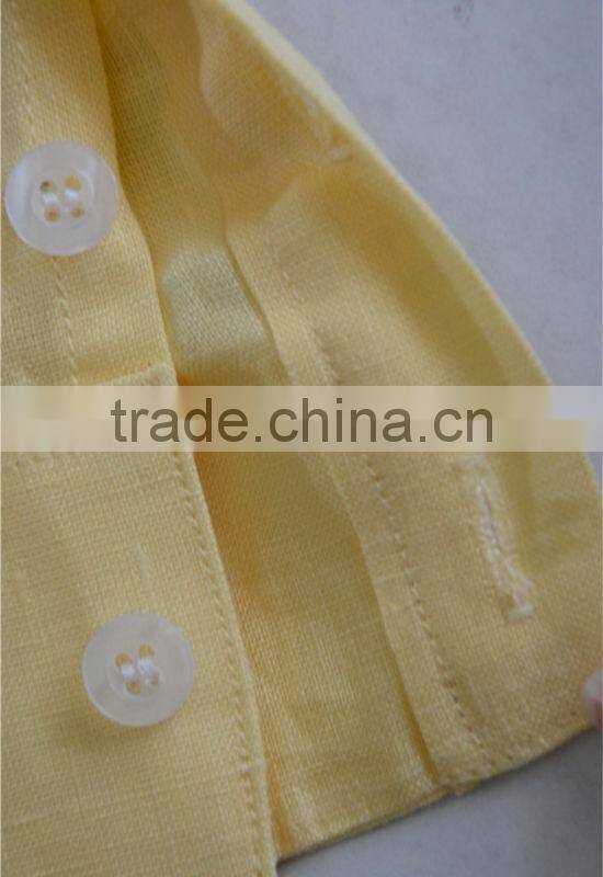 Men's 100% cotton Guayabera shirt with pintuck and embroidery