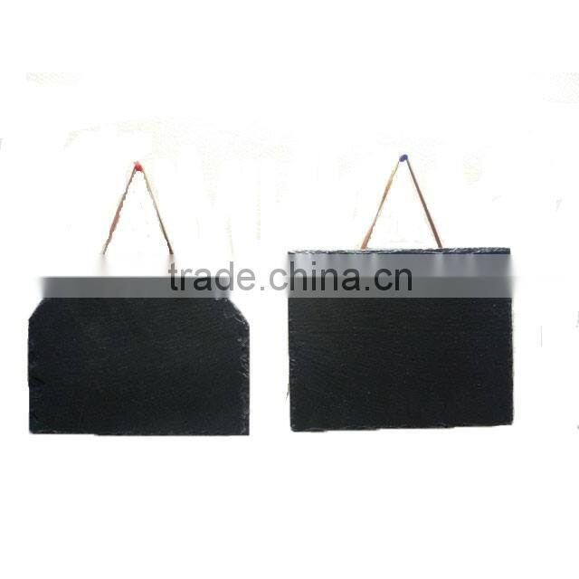 Wholesale MINI slate blackboard with leather rope