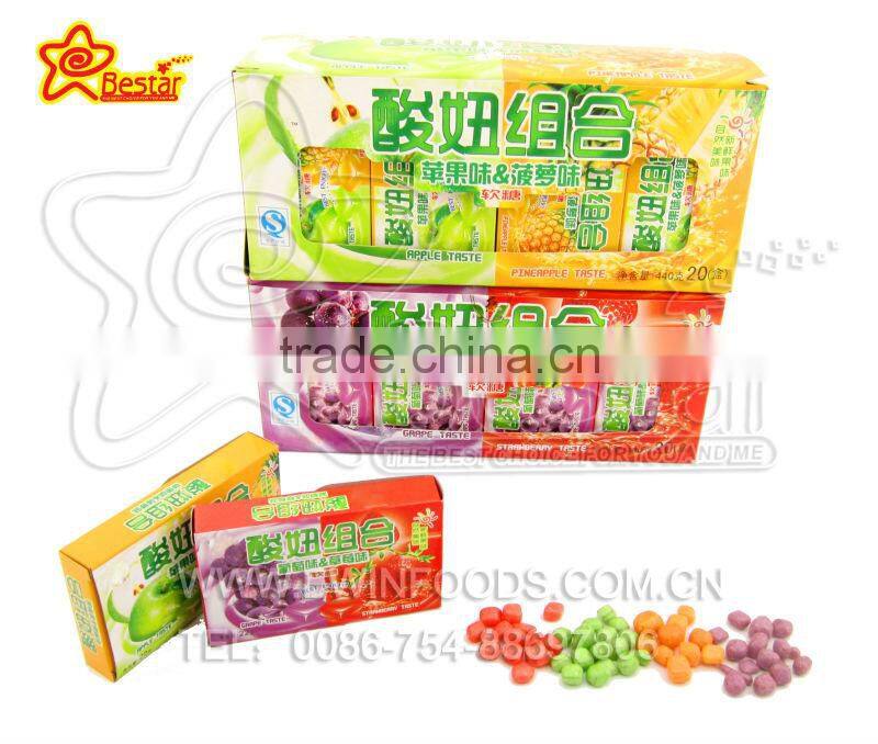 Durian Flavor Soft Chewy Candy With Tattoo