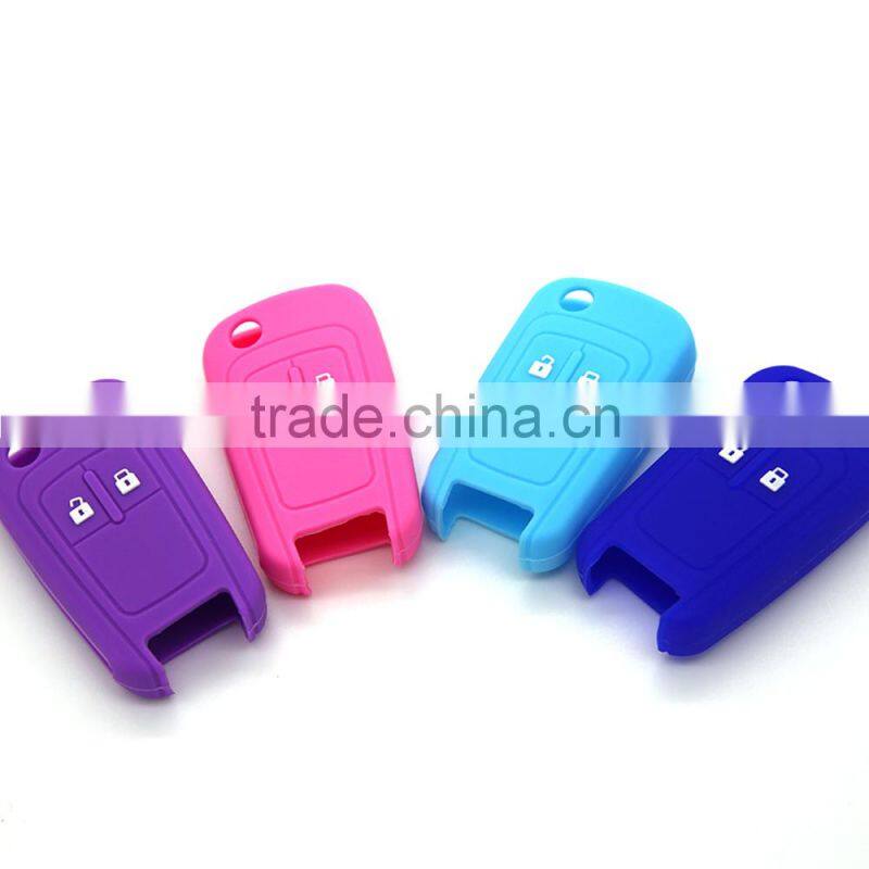 China supplier eco-friendly waterproof silicone car key cover for Chevrolet
