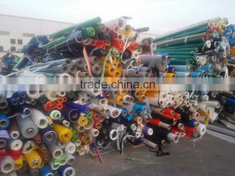 Pvc Coated Fabric Tarpaulin Stocklot, Pvc Tarpaulin for Tent and Truck Cover Stocklot