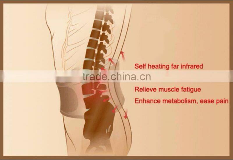 New fashion heating pads removable tourmaline lumbar back brace