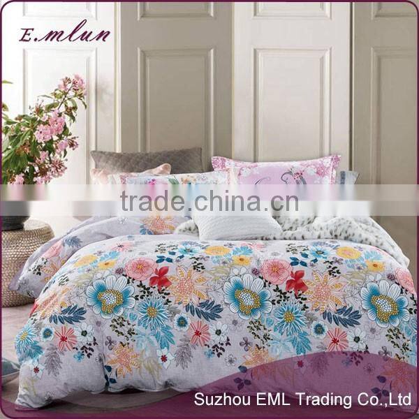2016 new style design pure cotton bedclothes and half reactive printed twill cotton bedding four sets EML-12-W1003