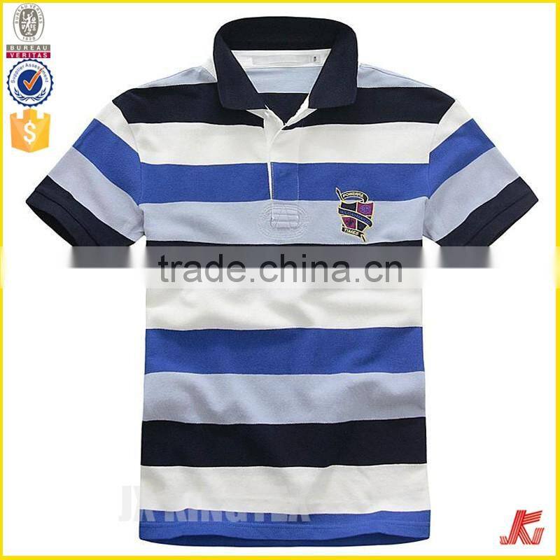 Latest Fashion Custom Polo Shirt Cheap Wholesale Striped Polo
