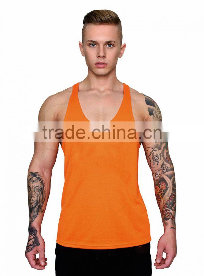 Custom Mens Sports striger Wholesale Cotton Plain Tank Top