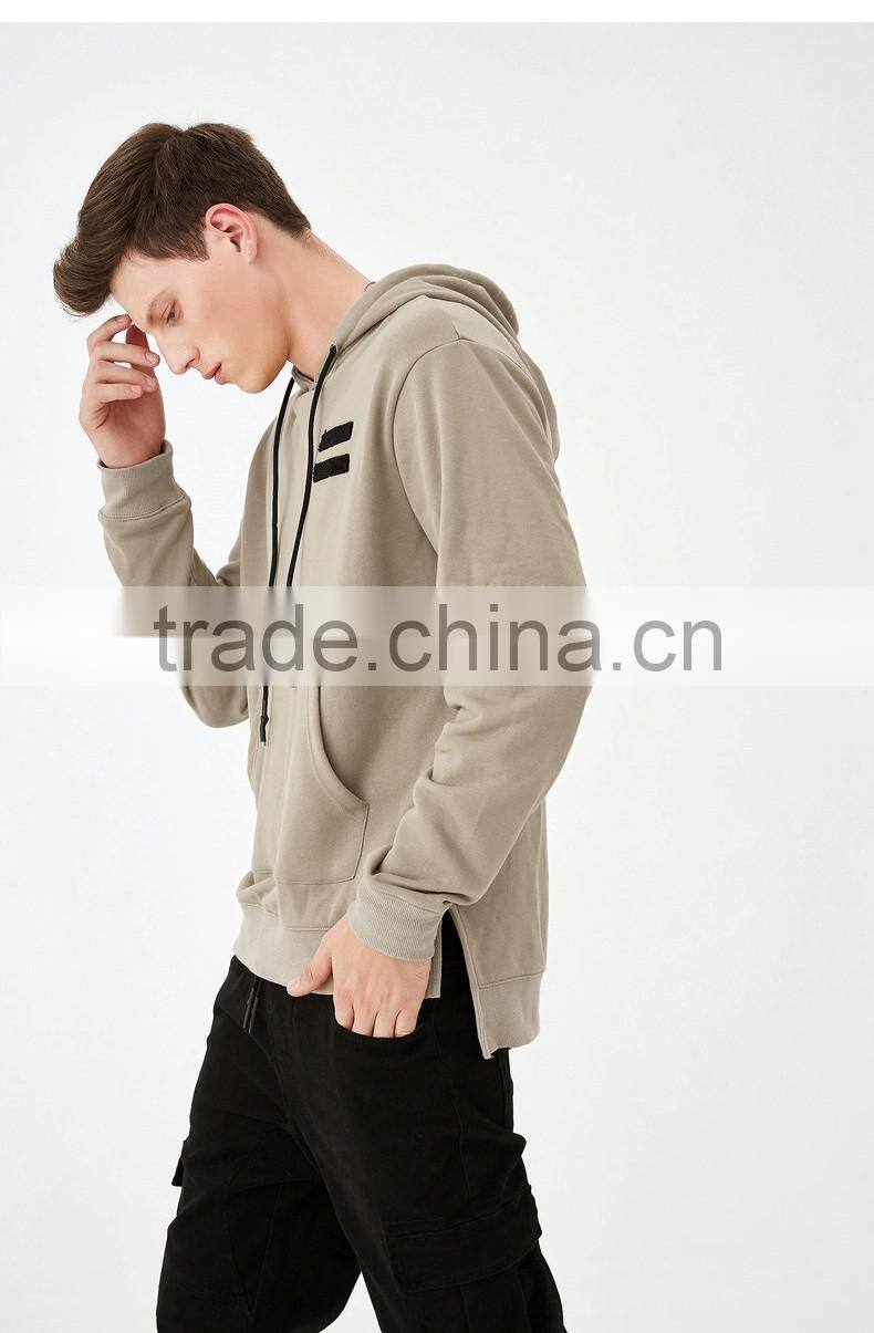 2017 Young People Mens Gym Wear Fitness Plain Khaki Blank Sports Hoodies Hooded Pullover Sweatshirts With hood