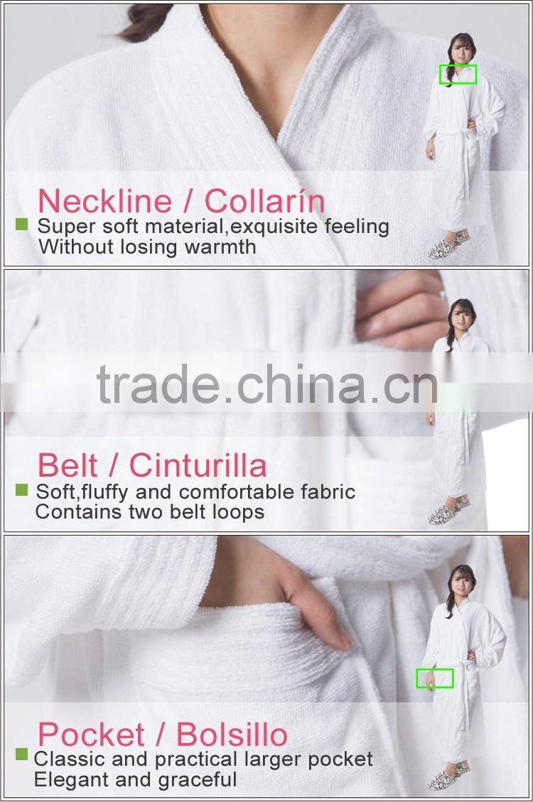 Couple fashion SPA robe cheap hotel cotton bathrobe