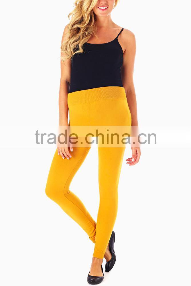 MUSTARD YELLOW MATERNITY LEGGINGS