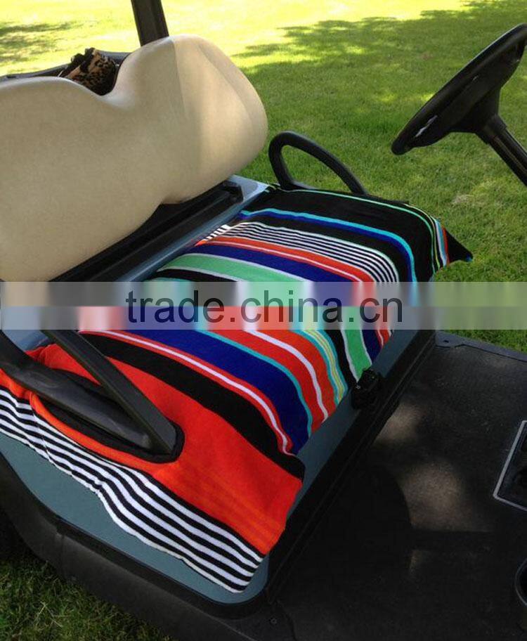 wholesale custom cotton towel seat covers for golf carts/lounger
