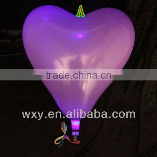 New Heart Shape LED Light Latex Balloon Flashing balloon Party Decoration Valentine's day Gifts