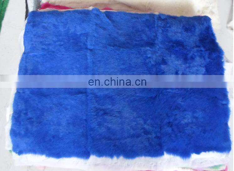 High quality rabbit fur skin plate with factory wholesale price