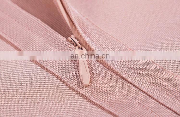 Amigo 2017 Black long chiffon cape sleeve high vent Barelegged long bandage dress modest dresses for young girls