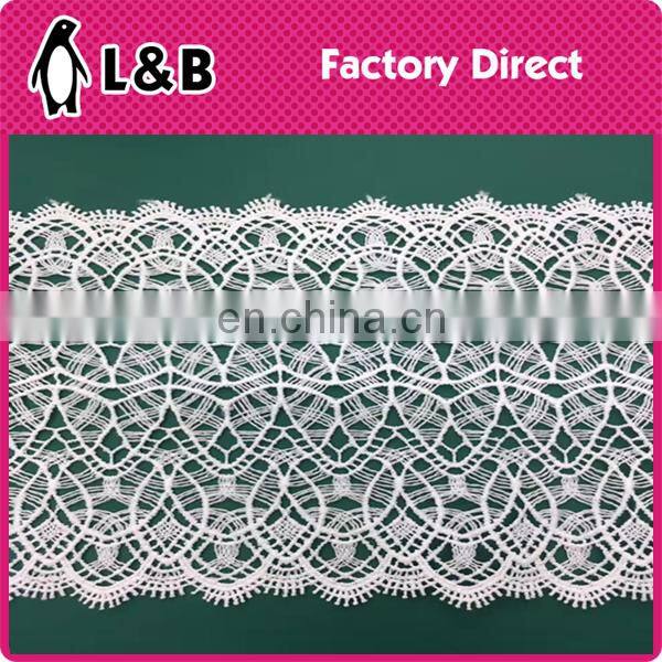 high quality new design polyester embroidery lace
