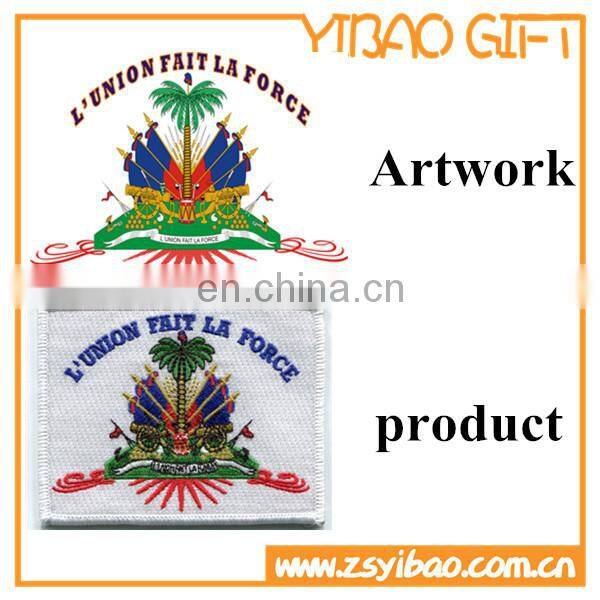 vivid figure design embrodery patch with iron on back