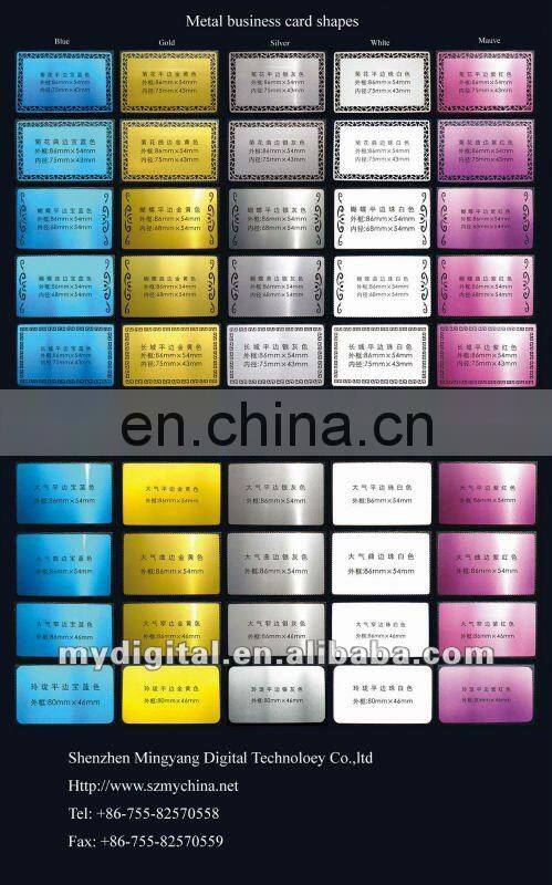 Fashion Black Sublimation Metal Business Cards
