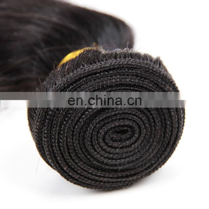 straight hair top quality transparent lace frontal virgin hair with bundles