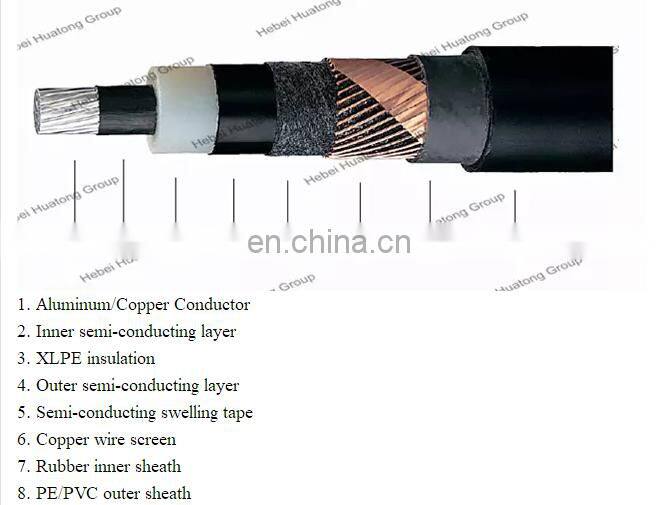 Primary UD EPR/PVC, Concentric neutral,15KV-46KV Medium-voltage Power Cable