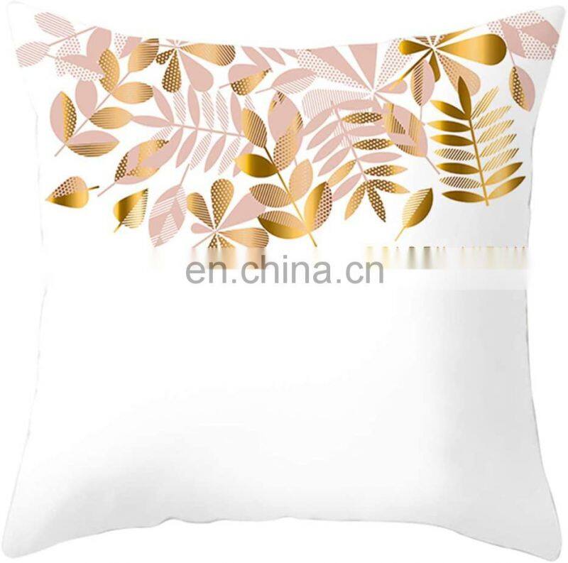 Foil print pillows throw cushions for decor