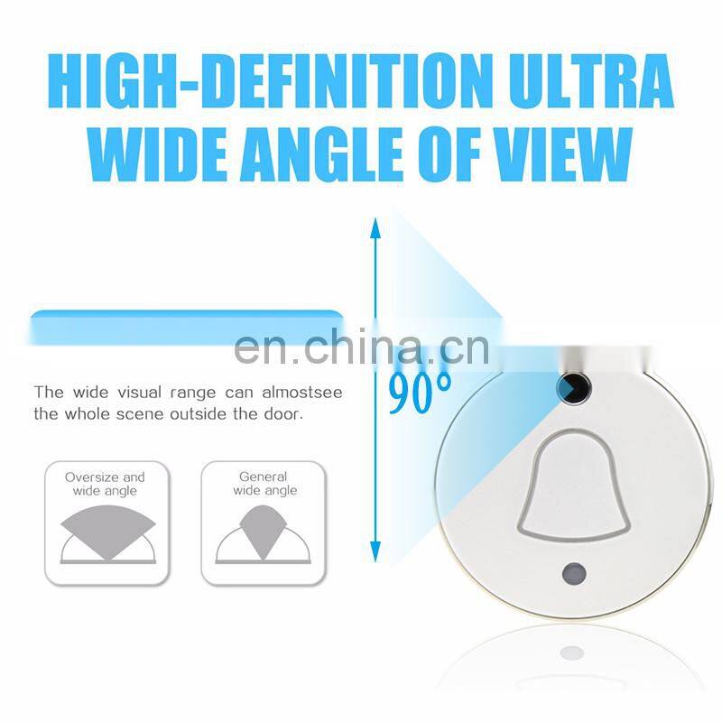 FRANKEVER US Mini Smart Doorbell Wide Angle Monitoring APP Controlled Wifi Doorbell