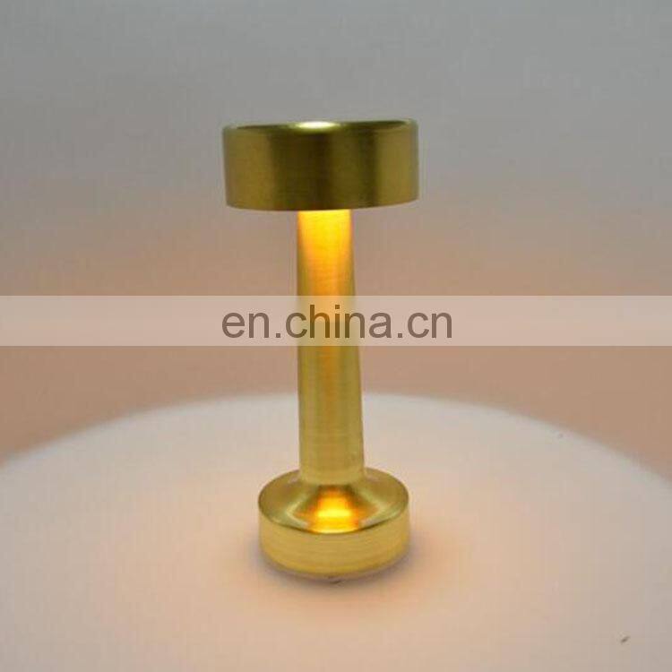 artificial intelligent aluminum decoration dimmable by touch wireless metal table modern lamps