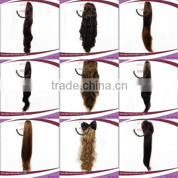 cheap blond ponytail wig with jaw clip