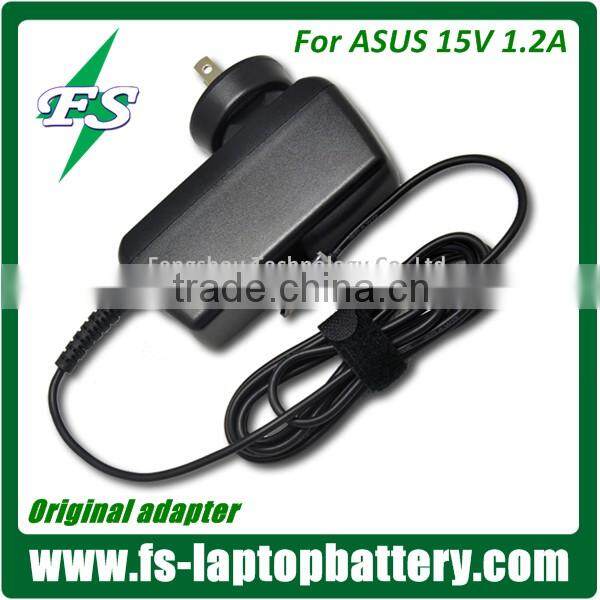Newest 18W AC Adapter for Asus 15V 1.2A laptop adapter charger Transformer TF300T TF700T T101 T201
