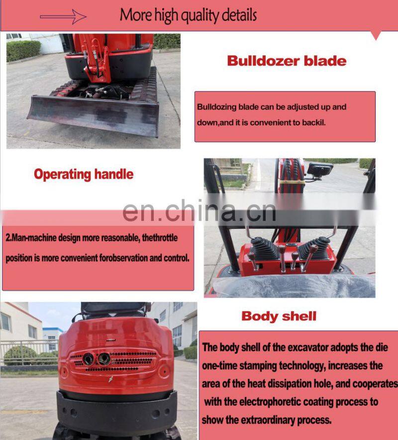 2019 New CE Certificated Small Excavators for Sale Mini Digger Excavators