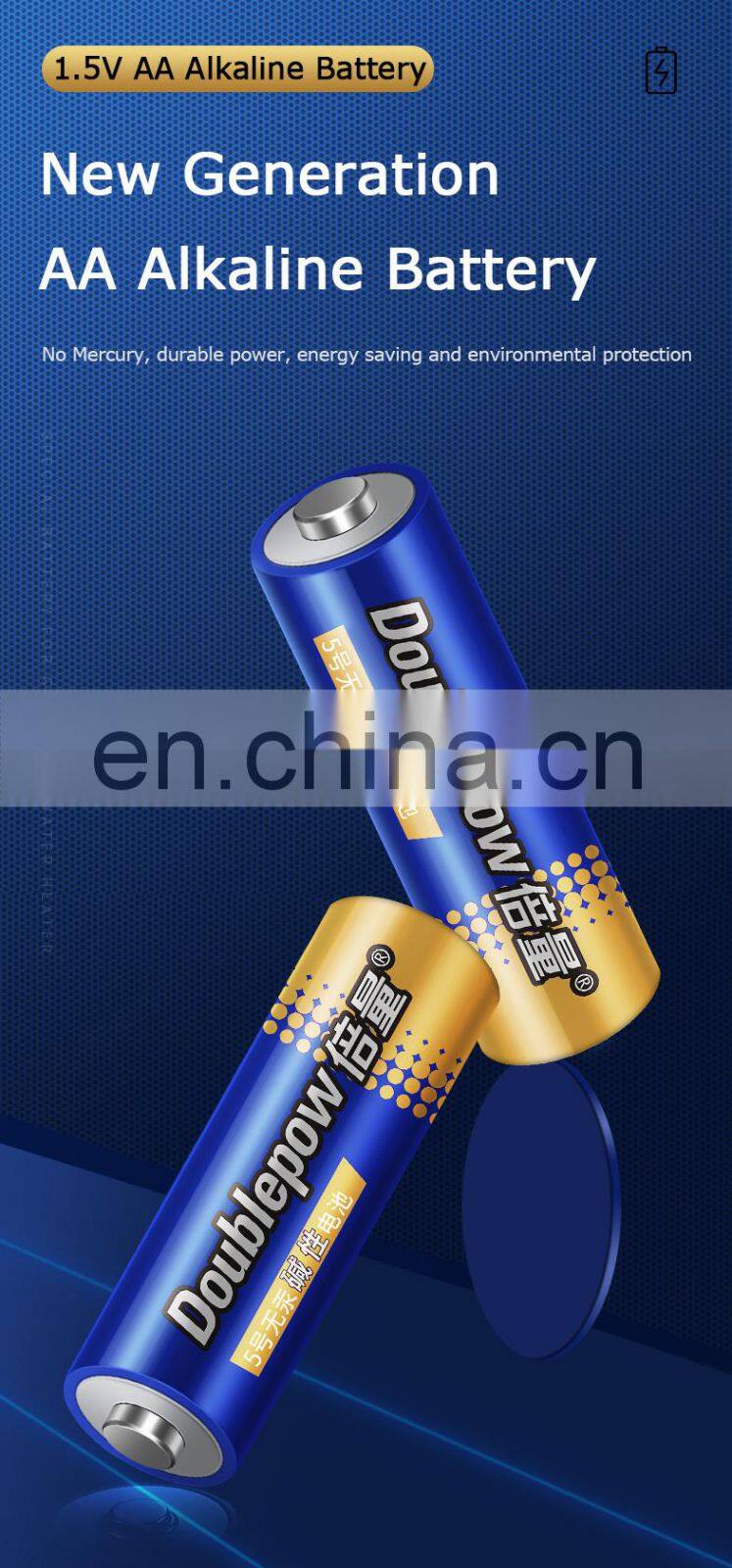 OEM Customized heavy duty alkaline dry battery 20pcs/box 1.5v lr6 no.5 aa alkaline primary battery cell