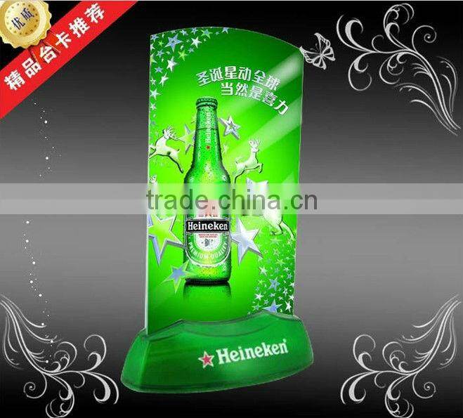 Colorful display card with led light