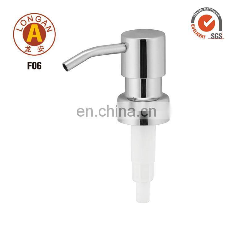 Longan Factory China Customized Material 24 mm Luxury Amber Black Color Plastic Ribbed Neck Creamp Lotion Pump With Bottle Jars